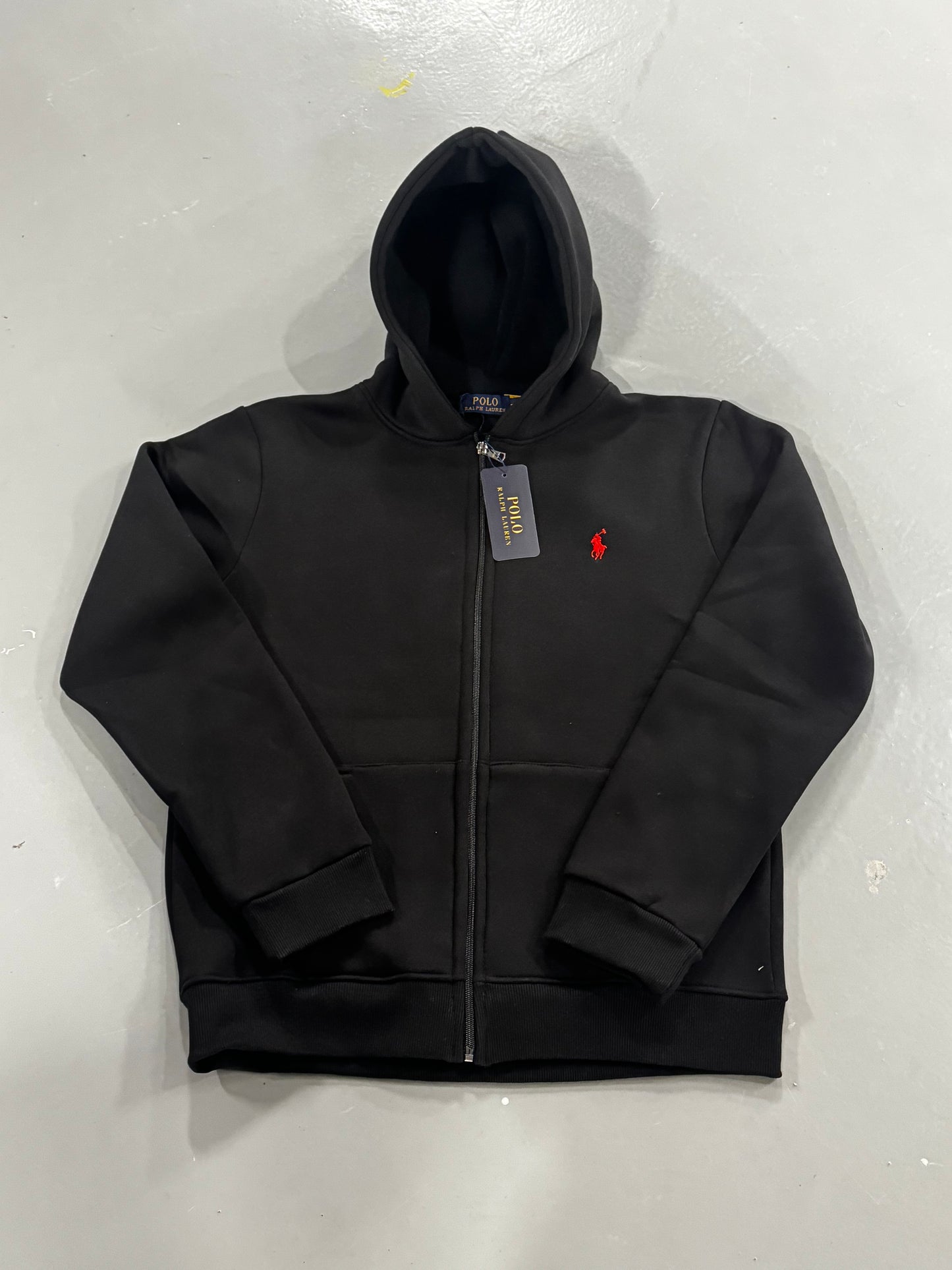 Ralph Lauren Zipup Hoodie - Black Unisex