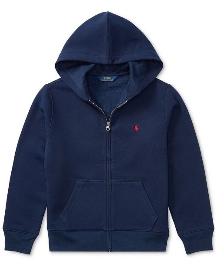 Ralph Lauren Zipup Hoodie - NAVY BLUE Unisex